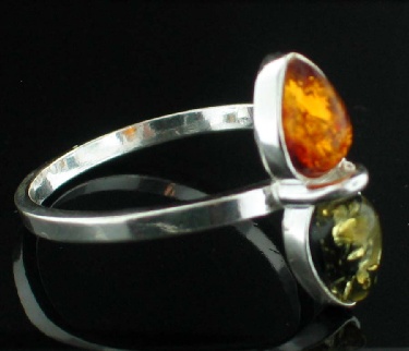 SKU 8897 - a Amber rings Jewelry Design image