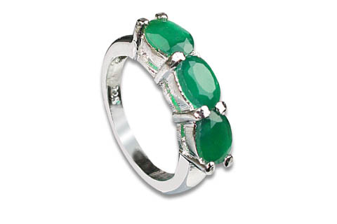 SKU 8943 - a Emerald rings Jewelry Design image