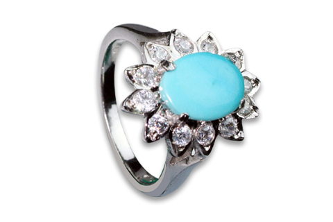 SKU 8944 - a Turquoise rings Jewelry Design image