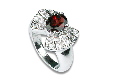 SKU 8955 - a Garnet rings Jewelry Design image