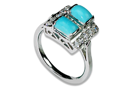 SKU 8964 - a Turquoise rings Jewelry Design image