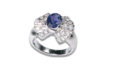 SKU 8966 - a Iolite rings Jewelry Design image