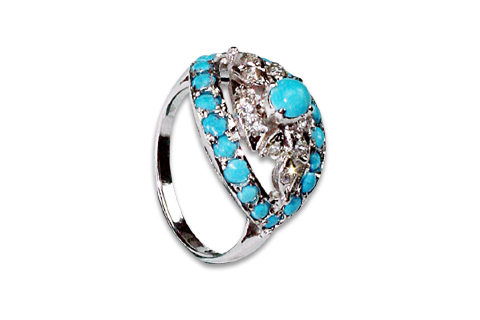SKU 8968 - a Turquoise rings Jewelry Design image