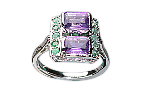 SKU 8977 - a Amethyst rings Jewelry Design image
