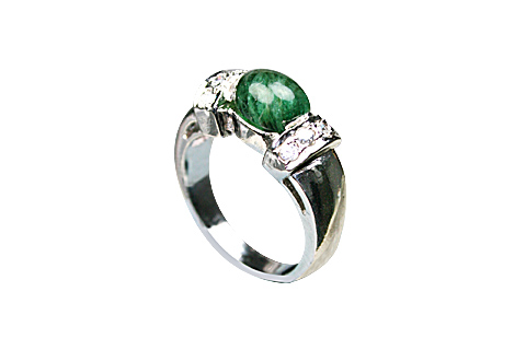 SKU 8984 - a Malachite rings Jewelry Design image