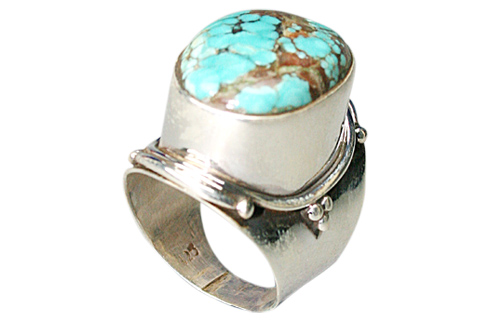 SKU 9033 - a Turquoise rings Jewelry Design image