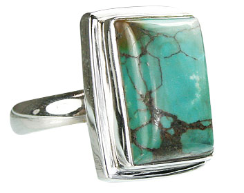 SKU 9037 - a Turquoise rings Jewelry Design image