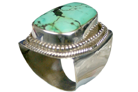 SKU 9044 - a Turquoise rings Jewelry Design image