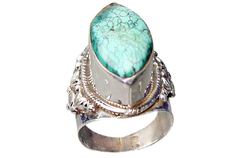 SKU 9045 - a Turquoise rings Jewelry Design image