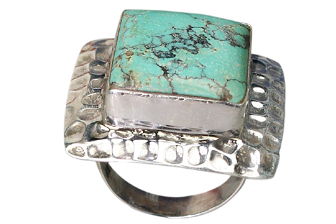 SKU 9047 - a Turquoise rings Jewelry Design image