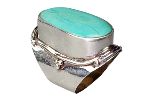 SKU 9049 - a Turquoise rings Jewelry Design image