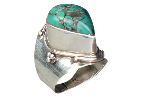 SKU 9050 - a Turquoise rings Jewelry Design image