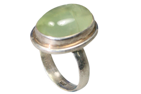 SKU 9173 - a Prehnite rings Jewelry Design image