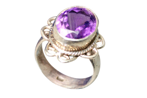 SKU 9175 - a Amethyst rings Jewelry Design image