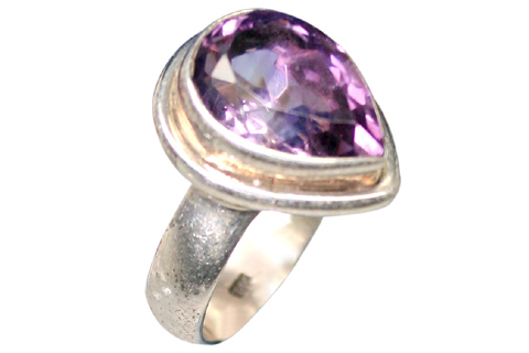 SKU 9176 - a Amethyst rings Jewelry Design image