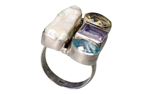 SKU 9180 - a Mother-of-pearl rings Jewelry Design image
