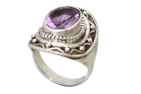 SKU 9192 - a Amethyst rings Jewelry Design image