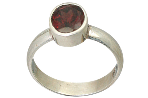 SKU 9196 - a Garnet rings Jewelry Design image
