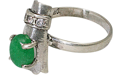 SKU 9407 - a Emerald rings Jewelry Design image
