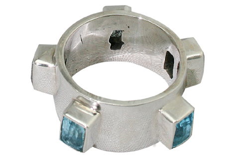 SKU 9449 - a Blue Topaz rings Jewelry Design image