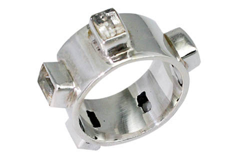 SKU 9451 - a Crystal rings Jewelry Design image