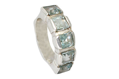 SKU 9515 - a Blue Topaz rings Jewelry Design image
