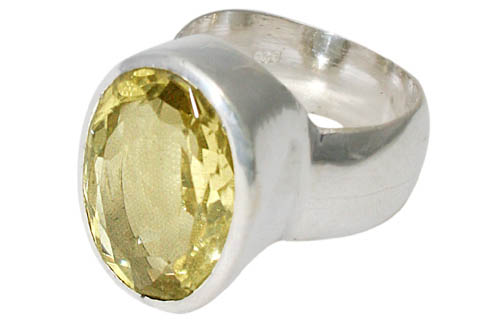 SKU 9976 - a Lemon Quartz rings Jewelry Design image