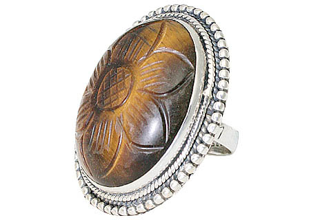 SKU 9977 - a Tiger eye rings Jewelry Design image