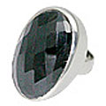 10021: Silver Setting Black onyx  american-southwest rings