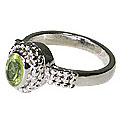 10093: Silver Setting green peridot  estate rings