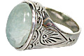 Design 10192: green aventurine gothic-medieval rings