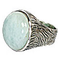 Design 10195: green aventurine rings