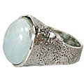 Design 10197: green aventurine rings