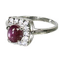 Design 10453: pink ruby rings