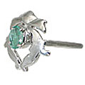 Design 10465: green emerald rings
