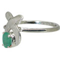 Design 10473: green emerald rings