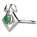 Design 10649: green emerald rings
