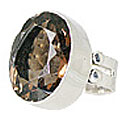 Design 10728: brown smoky quartz rings