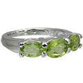 Design 10846: green peridot rings