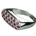 Design 10850: pink ruby rings