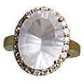 Design 11015: pink,white rose quartz engagement rings
