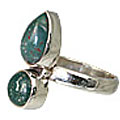 Design 11464: green,red bloodstone rings