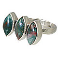 Design 11465: green,red bloodstone rings