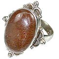 Design 11944: brown sunstone staff-picks rings