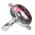 rhodonite rings