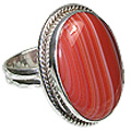 Design 11987: red,white onyx american-southwest rings