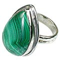 Design 11994: green malachite american-southwest rings