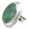 Design 12021: green aventurine american-southwest rings