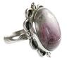 12035: Silver Setting black,gray,pink zosite  american-southwest rings