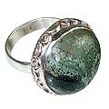 Design 12066: black,green,gray jasper american-southwest rings